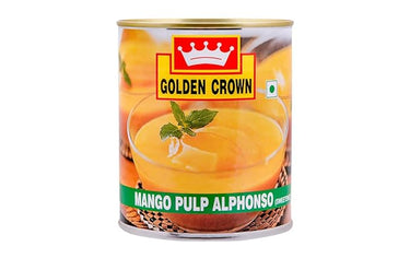 GOLDEN CROWN - Alphonso Mango Pulp - 20.4Kg (Pack of 24 Pcs x 850gm Each)